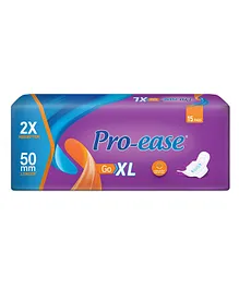 Pro-ease Go XL Sanitary Pads - 15 pieces