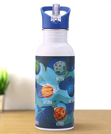 Outer Space Theme Stainless Steel Color Changing Magic Bottle Blue - 600 ml