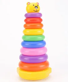 Ratnas Teddy Stacking Toy - 9 Piece (Colour May Vary)