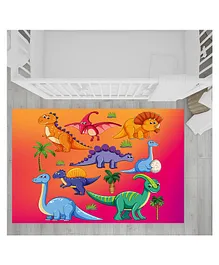 MASU LIVING Dino World Kid Rug  - Multicolour