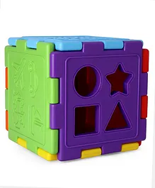 Girnar Activity Cube Shape Sorter Toy - Multicolour