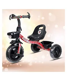 Maanit Tricycle with Dual Storage Basket for Kids New Model Tokri Tricycle - Red