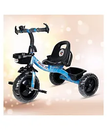 Maanit Tricycle with Dual Storage Basket for Kids New Model Tokri Tricycle - Sky Blue