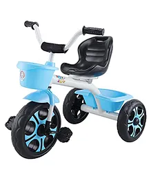 Maanit Tricycle with Dual Storage Basket for Kids - Blue & White