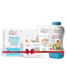 Monthly Saver Potty Time Combo Diaper Pants M-32 Pieces Baby Powder 200 g Diaper Cream Anti Rashes 100 ml Baby Wipes - 80 Pieces