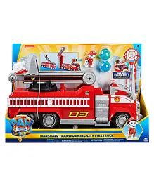 Paw Patrol Roleplay Marshall's Free Wheel Deluxe Movie Fire Truck - Red