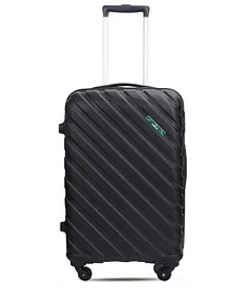 The Clownfish ABS Hard Case Armstrong Four Wheel Trolley Bag Medium Size - Black