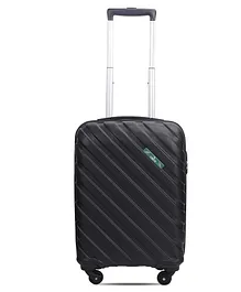 The Clownfish ABS Hard Case Armstrong Four Wheel Trolley Bag Small Size  - Black