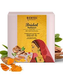 Richfeel Bridal Radiance Facial Kit Pack of 5 - 6 g Each