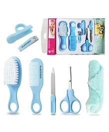 Majestique Baby Grooming Set, Portable Baby Safety Care Set with Hair Brush Comb Nail Clipper Soft Baby Towel