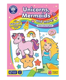 Orchard Toys Unicorns, Mermaids and more Sticker Colouring Book - English