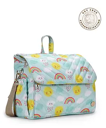 Baby Jalebi Personalised Light Weight Water & Abrasion Resistant Dune Diaper Bag Travel BackPack -  Sunshine Blue