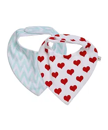 Baby Jalebi Baby Bib feeding cloth Organic Cotton Extra Soft Baby Bib Pack of 2 - Multicolour