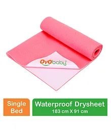 OYO BABY Waterproof Instant Dry Sheet Baby Bed Protector Extra Absorbent Crib Sheet Single Bed 183 x 91 cm (Pack of 1)