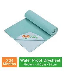 OYO BABY Smart Dry Bed Protector Sheet Medium - Sea Green