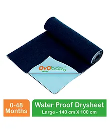 OYO BABY Large Bed Protector Waterproof Sheet - Dark Blue