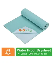 OYO BABY Extra Large Bed Protector Waterproof Sheet - Sea Green
