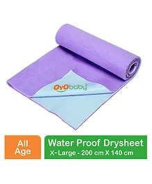 OYO BABY Extra Large Bed Protector Waterproof Sheet - Voilet