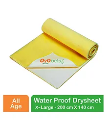 OYO BABY Extra Large Bed Protector Waterproof Sheet - Yellow