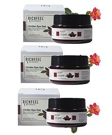 Richfeel Naturals Under Eye Gel Pack of 3 - 50 g Each