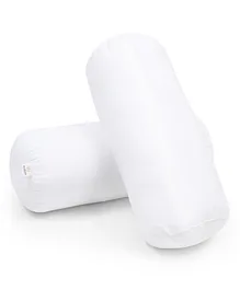 MY ARMOR Microfibre Bolster Pillow Pack of 2 - White
