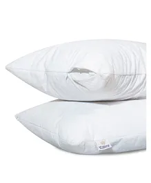 MYARMOR Cotton Terry Pillow Protectors Standard Size Set of 2 - White