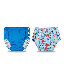 Chinmay Kids Swimming Pants Reusable Swimwear Diaper Pool Pants Pack of 2 - Blue