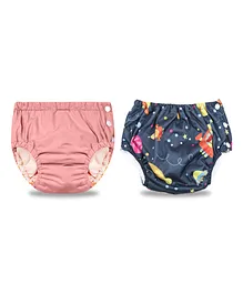 Chinmay Kids Reusable Swimwear Diaper - Pink and Dark Blue