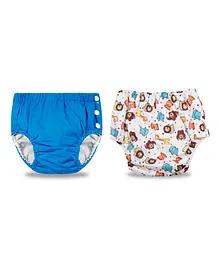 Chinmay Kids Reusable Swimwear Diapers Pack of 2 - Blue & White