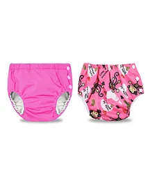 Chinmay Kids Reusable Swimwear Diaper Pool Pants Pack of 2 - Pink