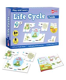 Little Berry Life Cycle Play & Learn Puzzle with Activity Book for Kids Multicolor - 40 Pieces