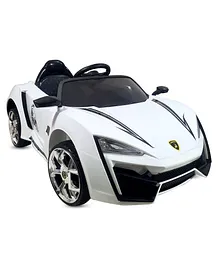 GetBest Smoky Battery Operated Car with Music - White