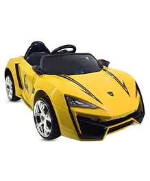 GetBest Smoky Battery Operated Car with Music - Yellow