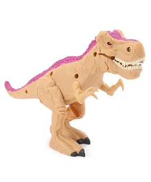 Dragon I Battery Operated Roaring Allosaurus Musical Toys - Beige & Pink