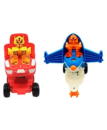 WISHKEY Push and Go Toy Set for Pack of 2 - Multicolour
