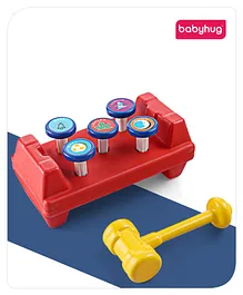 Babyhug Mini Activity Bench Hammer Toy - Multicolour