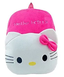 Frantic Premium Quality Soft design Pink Hello Kitty Plush Bag for Kids - 14 Inches