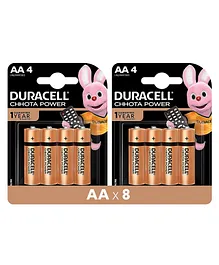 Duracell Chhota Power Alkaline AA Batteries 8 Pieces - 1.5 V