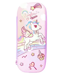 New Pinch 3D Eva unicorn Pencil Case Pouch Organizer - Pink  (Design May Vary)