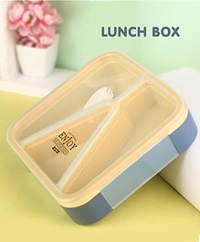 Multi Section Plastic Lunch Box 850 ml - Blue