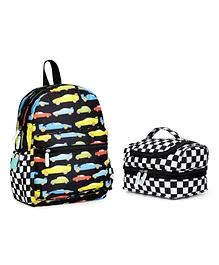 Baby Jalebi Speed Racer Mini Backpack & Lunch Bag Black - 14 Inches