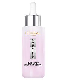 L'Oreal Paris Glycolic Bright Skin Brightening Serum, 15ml | 1% Glycolic Acid Serum for Dark Spots, Pigmentation & Uneven Skin Tone