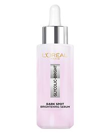 L'Oreal Paris Glycolic Bright Skin Brightening Serum, 30ml | 1% Glycolic Acid Serum for Dark Spots, Pigmentation & Uneven Skin Tone