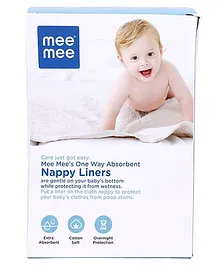 Mee Mee Absorbent Liners For Nappies - 100 Pieces