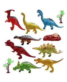 FunBlast Dinosaur Figures Toy Set of 8 - Multicolor
