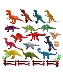 FunBlast Dinosaur World Toy Set of 16 - Multicolor