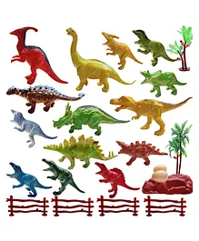 FunBlast Dinosaur World Toy Set of 14 - Multicolor