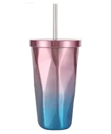 FunBlast Tumbler with Lid and Straw Vacuum Cup  550 ml