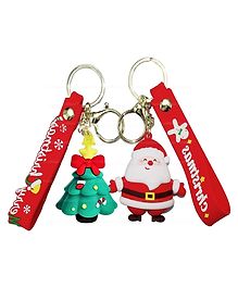 FunBlast Merry Christmas Keychain Santa Keychain - Pack of 2