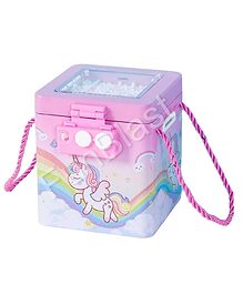 FunBlast Piggy Bank with Password Lock Unicorn Print - Purple